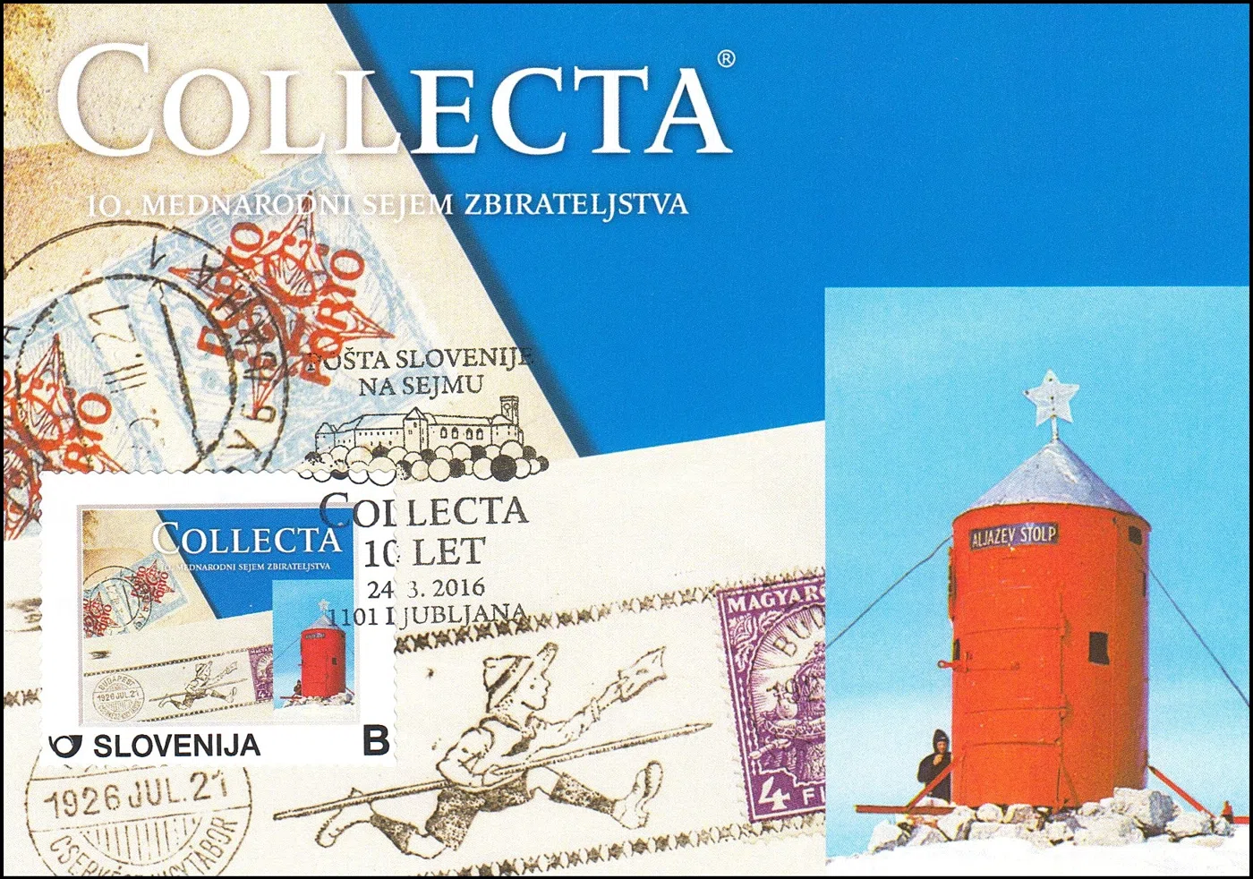 POŠTA SLOVENIJE NA SEJMU COLLECTA 2016 10 LET 